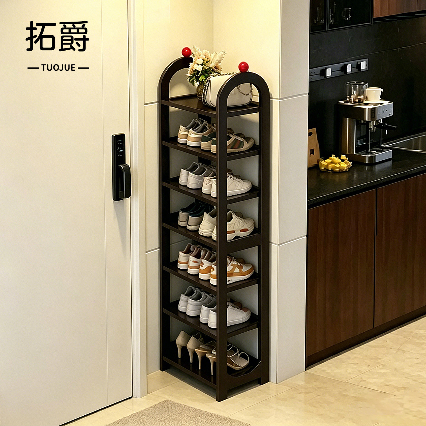 玄关简易鞋架子入户门口放鞋神器室内好看多层鞋子置物架不占地方