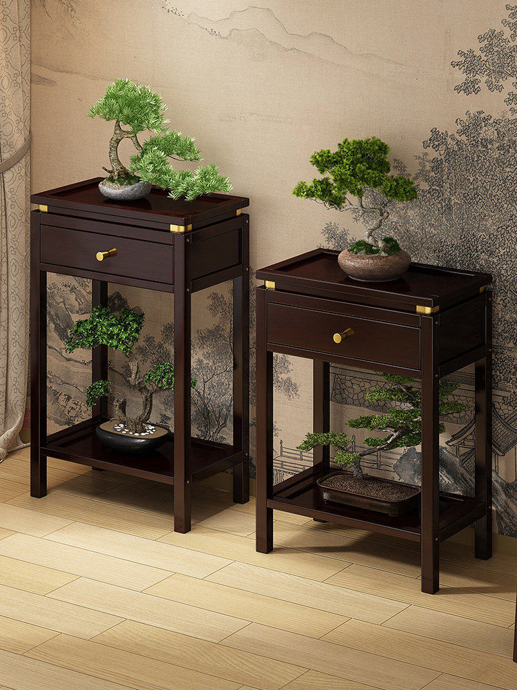 花架客厅落地式储物架家用鱼缸架中国多层盆景架植物摆件展示架