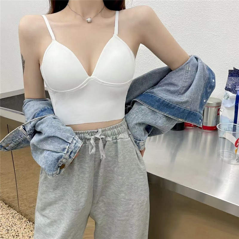 美背内衣女小胸聚拢无痕一体式吊带文胸罩夏季薄款防走光抹胸背心,女装/女士精品,背心吊带,淘宝优惠券,粉丝福利购,淘宝优惠卷