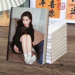 文咏珊高颜值女神笔记本海报周边来图定制超厚笔记A5胶套本