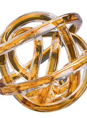 方形玻璃书房样板间桌面软装饰品