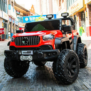 双人大g儿童电动车童车四轮汽车小孩双人越野车可坐大人2025新款