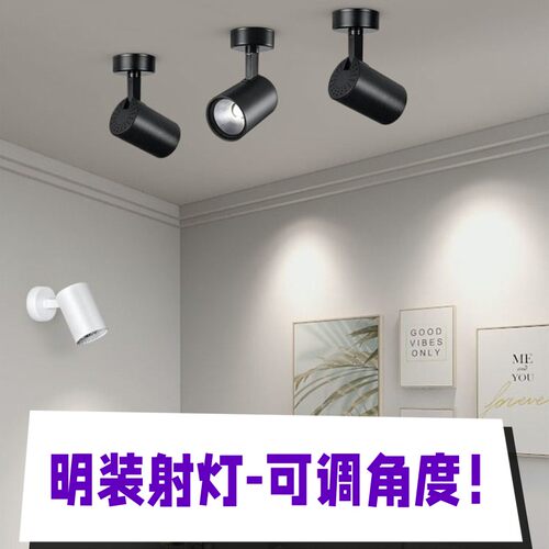 多蓝明装射灯免开孔可调角度
