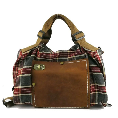 大容量复古双肩背包休闲旅行