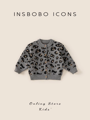 Детский осенний свитер, осеннее трикотажное термобелье для отдыха для мальчиков, в западном стиле