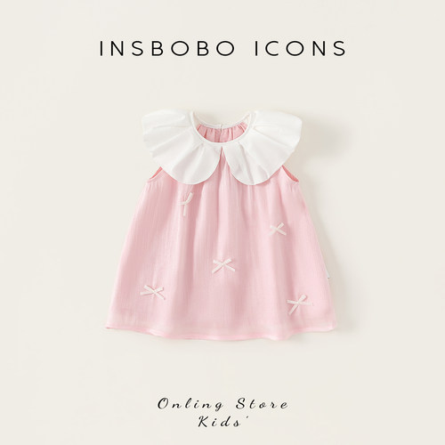 INSbobo儿童裙子网纱连衣裙