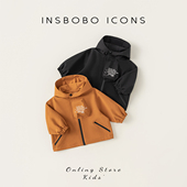 男童冲锋衣女童三合一防风上衣 童装 INSbobo儿童外套2026春季 新款