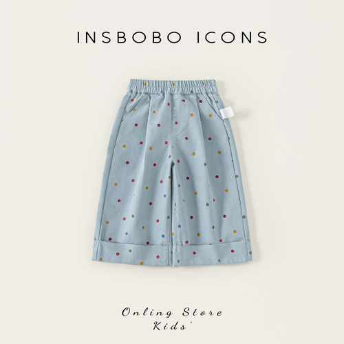 INSbobo女童裤子春秋童装