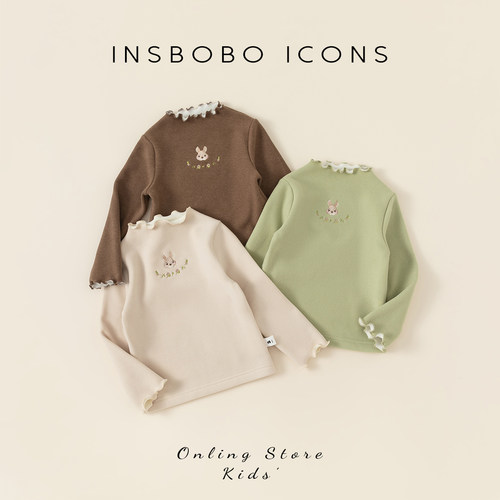 女童打底衫秋款女宝加绒上衣