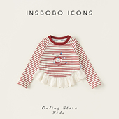 儿童衣服T恤春秋上衣童装 INSbobo女童打底衫 新款 春装 2026春季 长袖