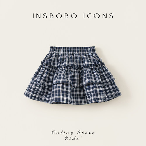 INSbobo女童半身裙夏季新款短裙