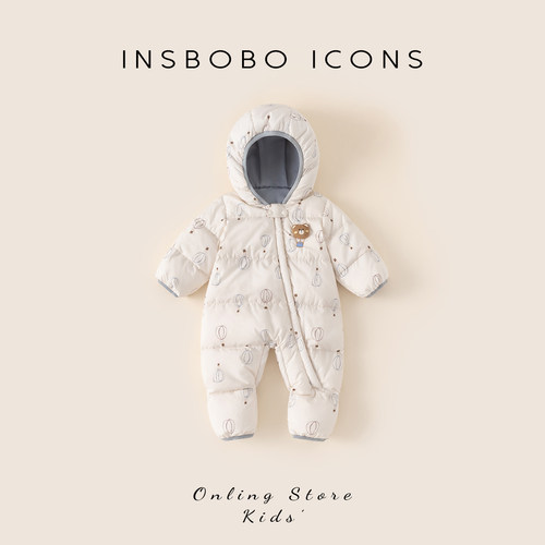 INSbobo婴儿羽绒服连体2026新款