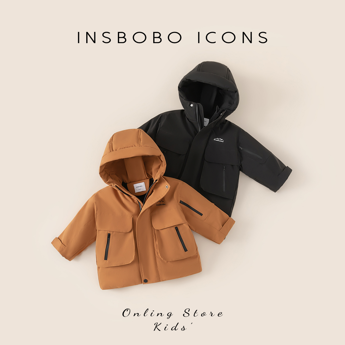 INSbobo儿童羽绒服时尚羽绒服