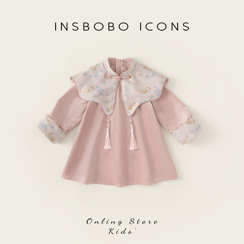 汉服女童2025秋季新款连衣裙礼服