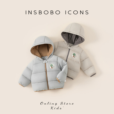 INSbobo儿童卡通印花羽绒服