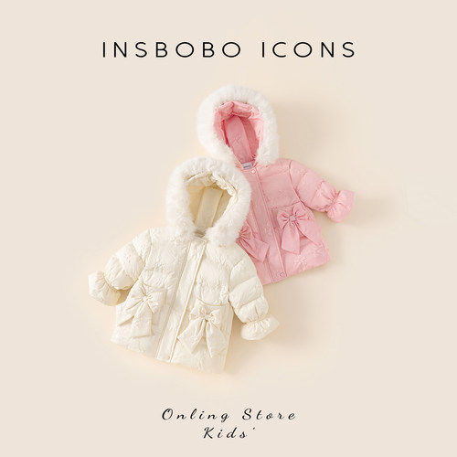 INSbobo儿童羽绒服甜美羽绒服