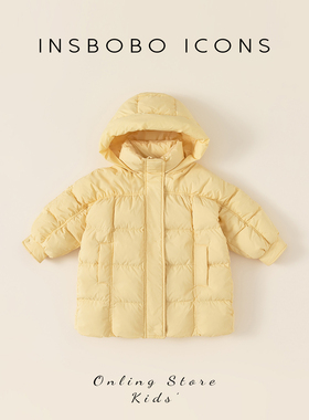 儿童羽绒服女童羽绒服三防女宝宝羽绒服中长款小童羽绒服女孩冬装