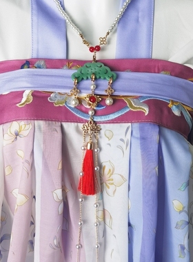 手工长款璎珞项链明制立领流苏软璎珞汉服配饰汉服项圈