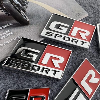 适用丰田GR标Gazoo Racing车标86锐志雷凌雅阁方向盘中控贴装饰贴