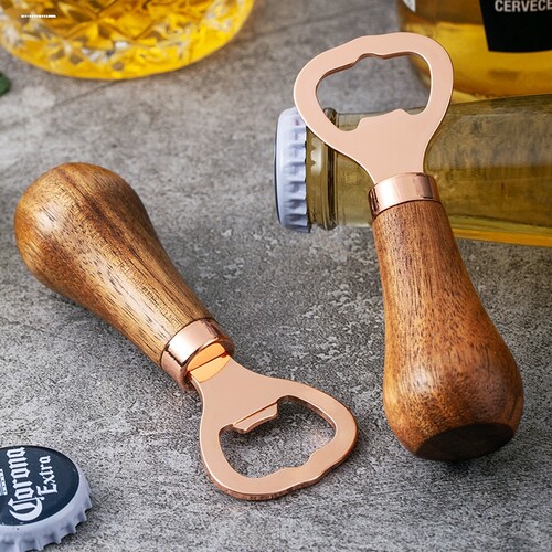 相思木瓶启杯垫原木风磁吸开盖啤酒起子启瓶器开瓶器