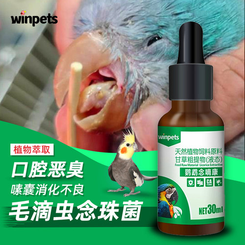 鹦鹉念珠菌毛滴虫口腔恶臭念嘀康