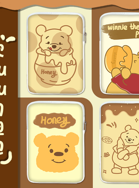 好看的维尼熊笔记本平板ipad收纳包适用air5/10.9英寸pro201811寸保护袋华为matepad小米air13.3寸便携内胆包