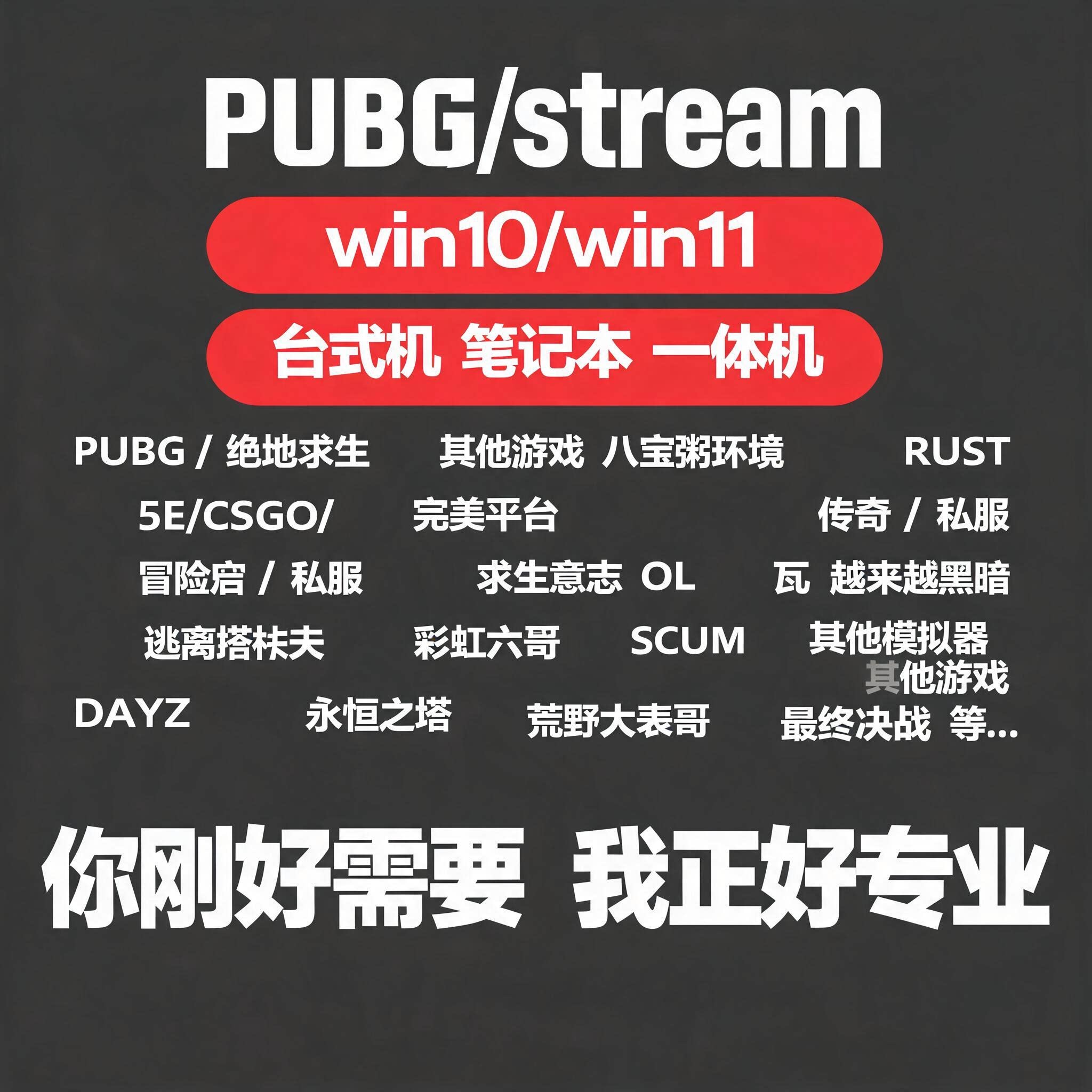 三角洲LOL穿越火线APEX英雄联盟CF塔科夫5E无畏契约pubg绝地求生