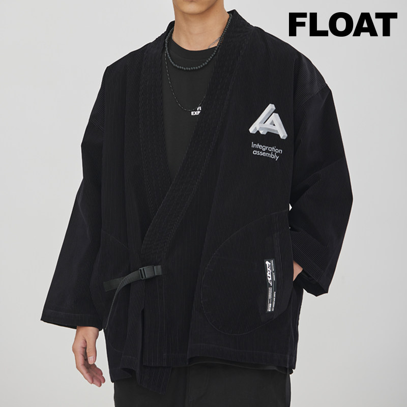 FLOAT 潮流百搭新款上衣外套长袖改良道袍休闲时尚休闲宽松外套男