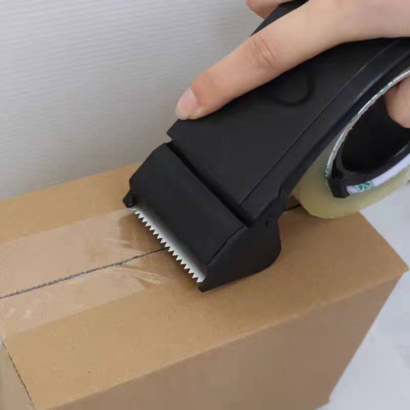 胶带纸切割器2寸黑色塑料封箱快递打包4.8cm防脱钩胶带打包机加厚