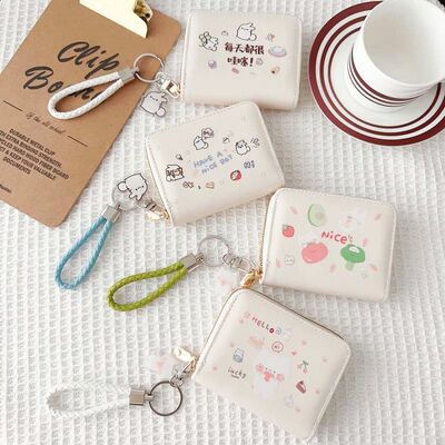 钱包女学生高颜值ins风零钱包卡包一体高容量轻奢轻薄ins风便携女