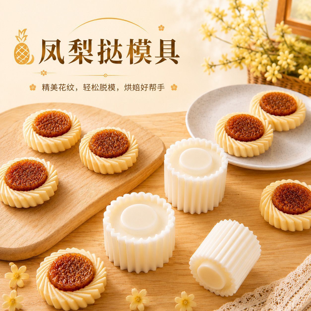 2026新款模具立体花瓣饼