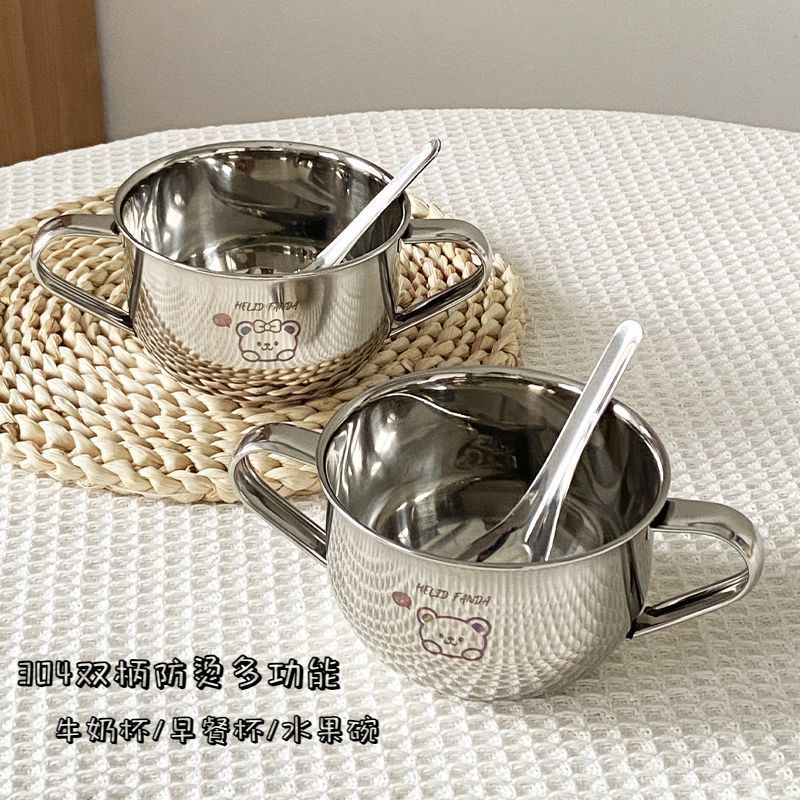 不锈钢锅316食品级碗双耳