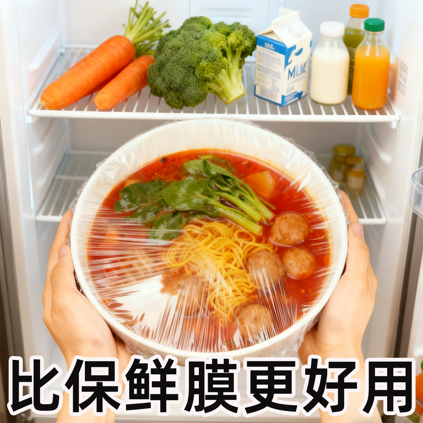 剩饭剩菜保鲜膜套罩冰箱专用