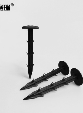 安赛瑞 塑料地钉（100个） 防草布钉固定遮阳网地钉 11cm 530498