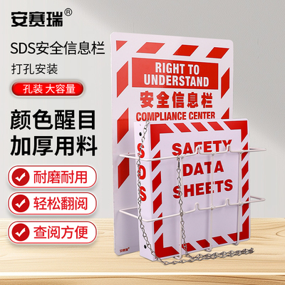 安赛瑞SDS安全信息栏挂板