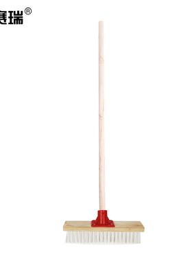 安赛瑞 工业地板刷甲板刷清洁刷（27cm）木质洗地刷 24458