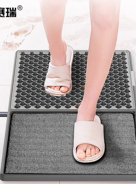 安赛瑞 门口可用消毒地垫 3D除污去土脚垫 84×45cm 26962