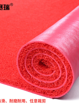 安赛瑞PVC丝圈防滑走道垫 1.8×6m 加厚丝圈防滑通道垫12654