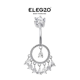 小众925纯银肚脐钉防过敏捕梦网短长细杆个性脐钉需打孔肚脐环钉