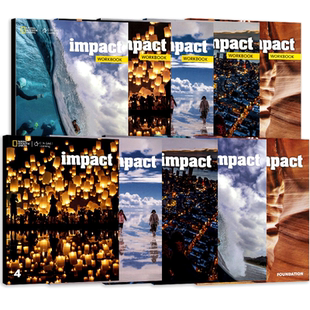 英文原版进口美国国家地理学习教材NGL Impact F/1/2/3/4级别学生套装 12-18岁青少年中学英语教材跨科学内容课外培训辅导英文教材
