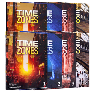 美国国家地理NGL Time Zones 1/2/3/4级别 时间地带 英文原版进口 初高中英语综合教材 主课本练习册 含在线练习 衔接中考英语教材