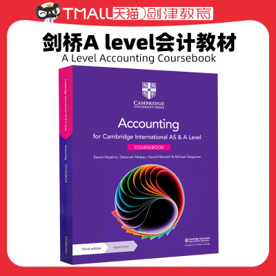 9706考试剑桥A level会计教材学生书Cambridge International AS A Level Accounting Coursebook 含激活码9781108902922