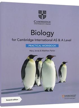 剑桥A Llevel 生物实验练习册 Cambridge International as & a Level Biology Practical Workbook【9781108797771】