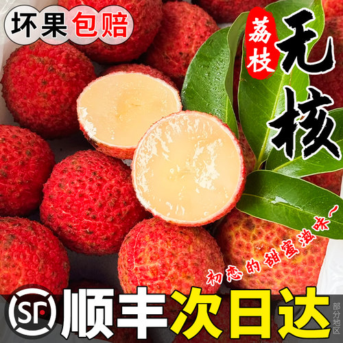 顺丰礼盒海南无核荔枝现摘现发