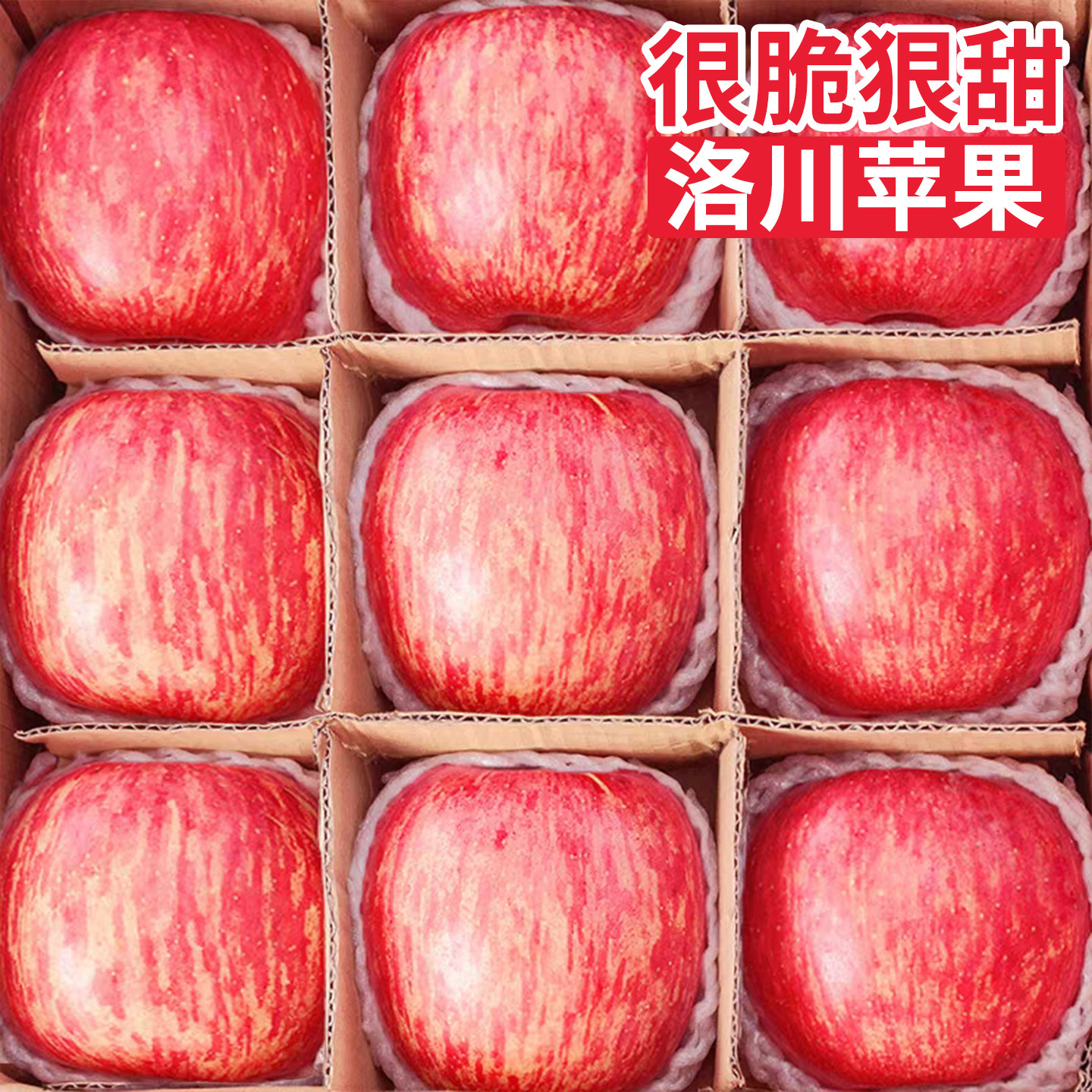 正宗陕西洛川苹果水果新鲜当季整箱一级红富士冰糖心脆甜包邮10,水产肉类/新鲜蔬果/熟食,苹果,淘宝优惠券,粉丝福利购,淘宝优惠卷