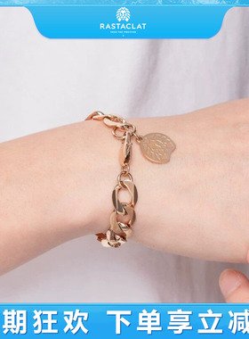 RASTACLAT玫瑰金小狮子情侣手链