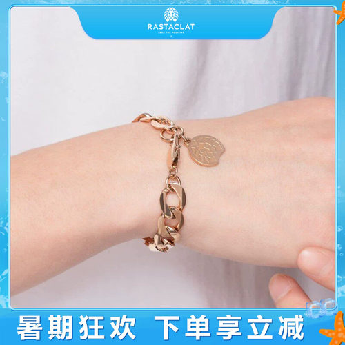 RASTACLAT玫瑰金小狮子情侣手链