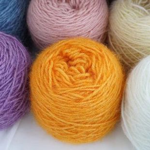 钩帽子的专用线2两大团松鼠绒毛线中粗手编线diy手工钩针线帽子线