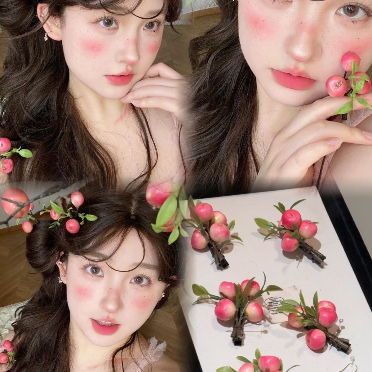 小姑娘头饰发夹发卡新中
