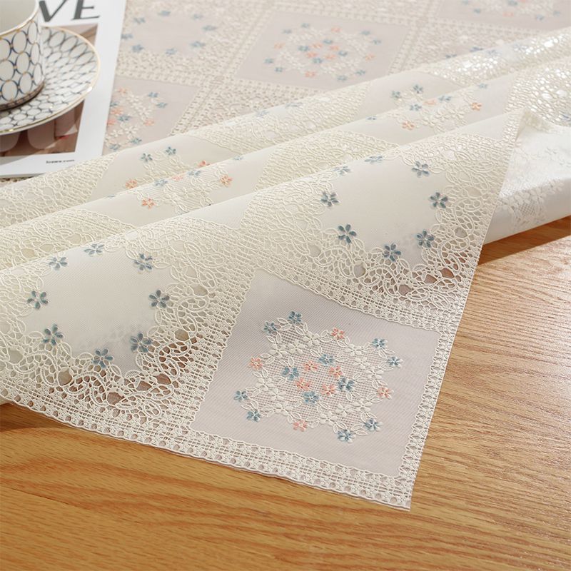 桌布女生卧室加厚欧式pvc桌布防水防烫正方台布长方形餐桌垫免洗